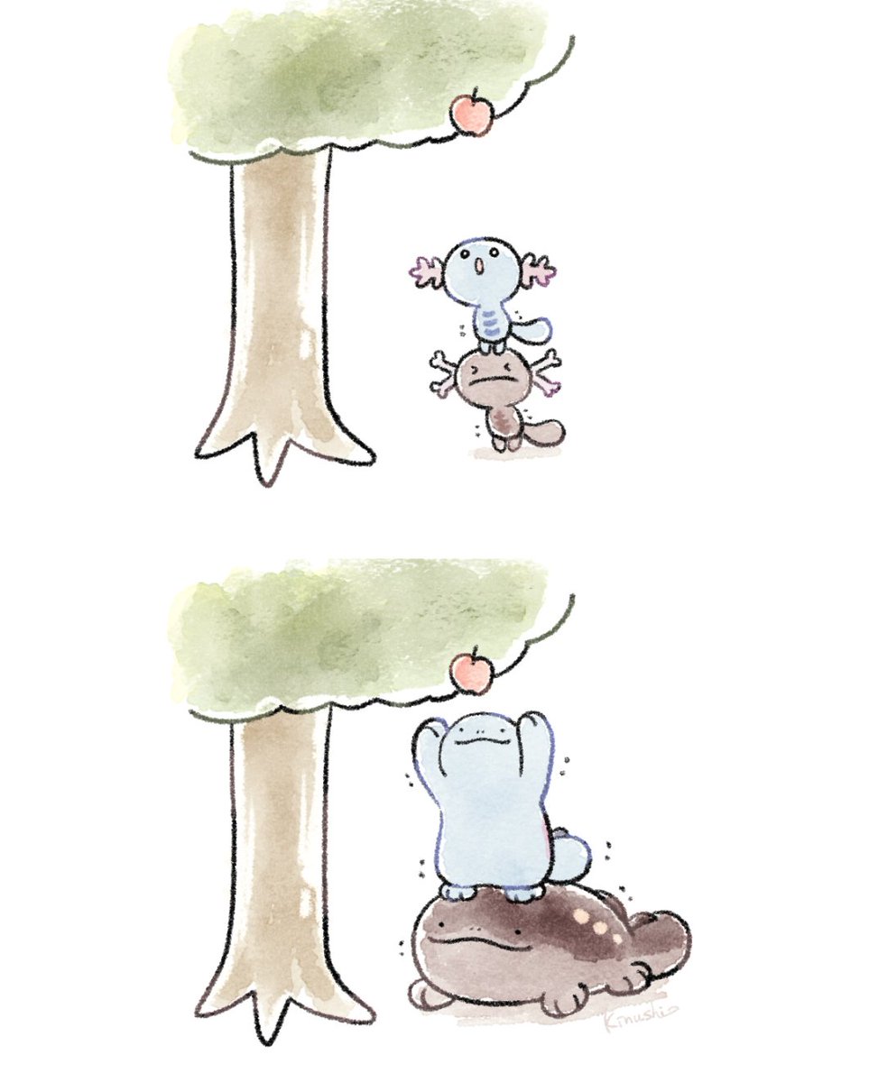 成長したドオーとヌオー
＃ポケモンイラスト