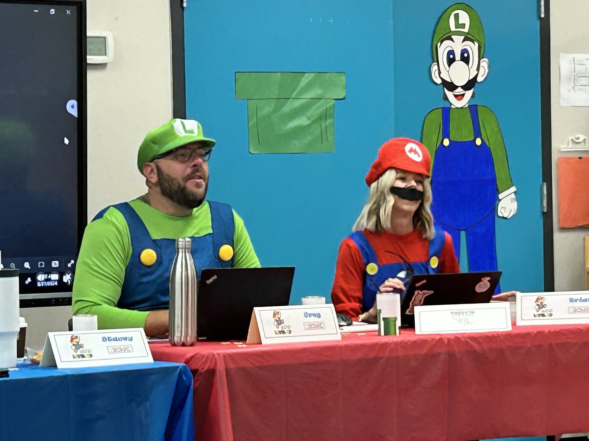 Mrs. Miller and Mr. Korpan are ready for a super year!!