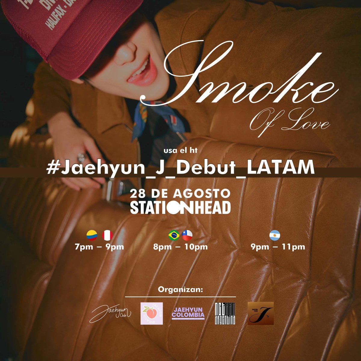 JaehyunNCTCol's tweet photo. STREAMING PARTY SMOKE OF LOVE

Vals y Czennie! Estaremos celebrando el debut en solitario de nuestro Jaehyunnie mediante un Stream Party en stationhead🔥

Estaremos junto a @NCTzen_arg @JaehyunNCTChile @JaehyunBr @JAEHYUN_PERU 🤍

🍑STATION HEAD: Jaehyunnctcol

~UnionJaehyunLATAM https://t.co/cKp4H46dId