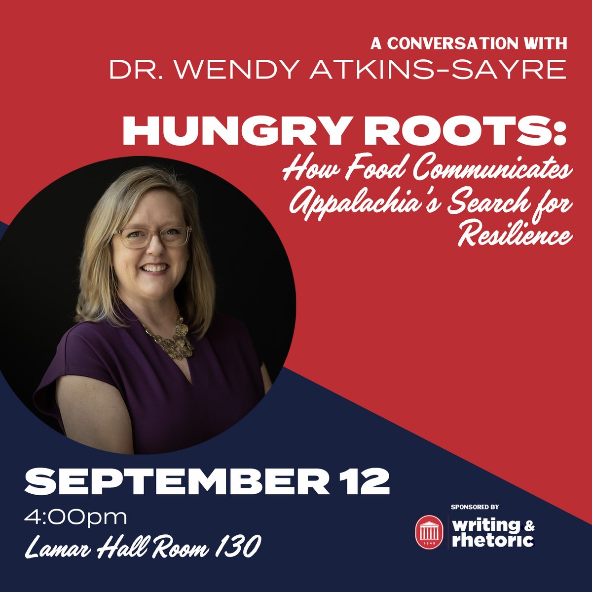 Join us for this talk on Thursday, September 12! Wendy Atkins-Sayre will tell a more  complicated story of Southern Appalachia, through cultural food and drink. <a href="/WASfromTX/">Wendy Atkins-Sayre</a>