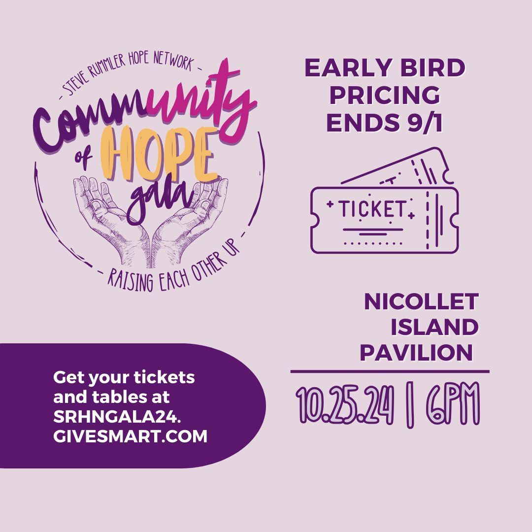 Time is running out! 🕔 Join us for the Community of HOPE Gala to celebrate a night of community, connection, and hope. Get your tickets today buff.ly/4cJMuJl  and grab your savings before our early bird pricing ends on 9/1! 🎟️🌟