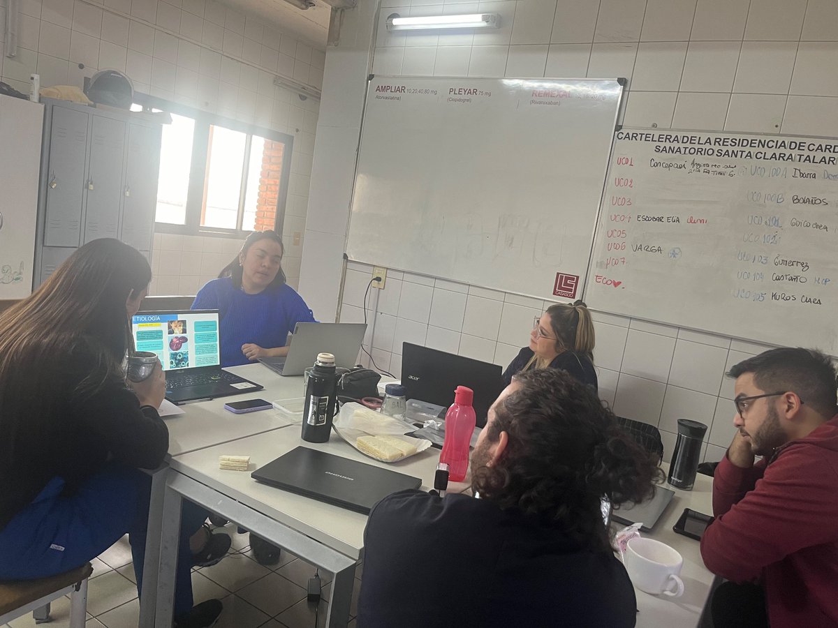 Norberto Bornancini (@cardiobornan) on Twitter photo Clase 🤓 y Mate 🧉 , un clásico de la residencia.
Hoy: Miocarditis, de la fisiopatología al tratamiento by <a href="/ritap_dasilva/">RITA DASILVA</a>
#Residencia
#SomosSantaClaraTalar Clase 🤓 y Mate 🧉 , un clásico de la residencia.
Hoy: Miocarditis, de la fisiopatología al tratamiento by <a href="/ritap_dasilva/">RITA DASILVA</a>
#Residencia
#SomosSantaClaraTalar
