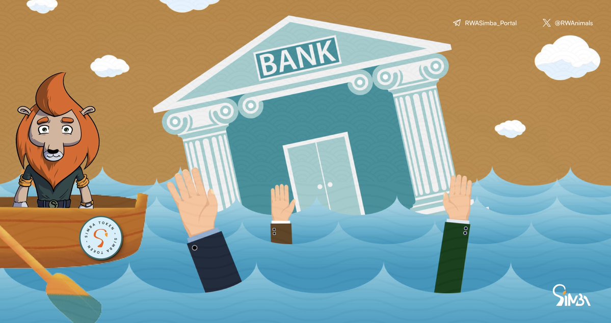 RWAnimals's tweet photo. Sailing away from sinking banks, straight into the future of finance! 🚤🦁 #SimbaToken #DecentralizedLion #ByeByeBanks https://t.co/MPOA8e6xLh