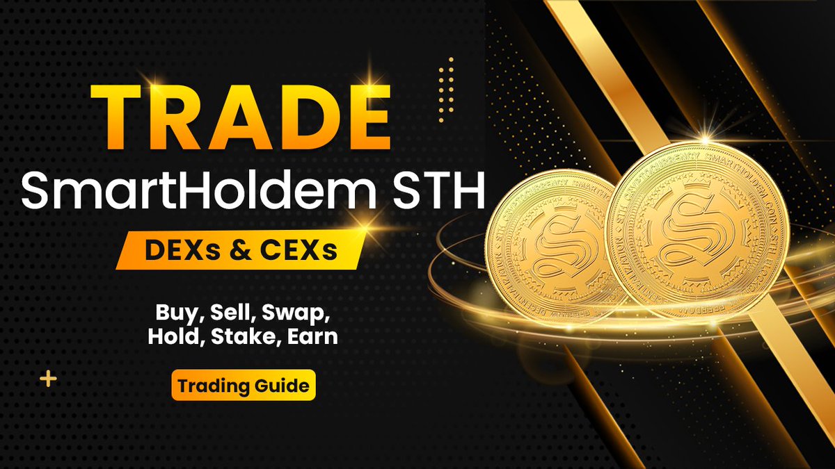 🚀How to Trade or Invest in SmartHoldem (STH)🚀
SmartHoldem is making waves in crypto #trading &amp; #Web3 gaming! 
🌐Check out our essential guide to successfully trade STH &amp; be part of this revolutionary movement! 
📊🔗 smartholdem.io/news-details?i…
🎮 Dive into #decentralized, provably