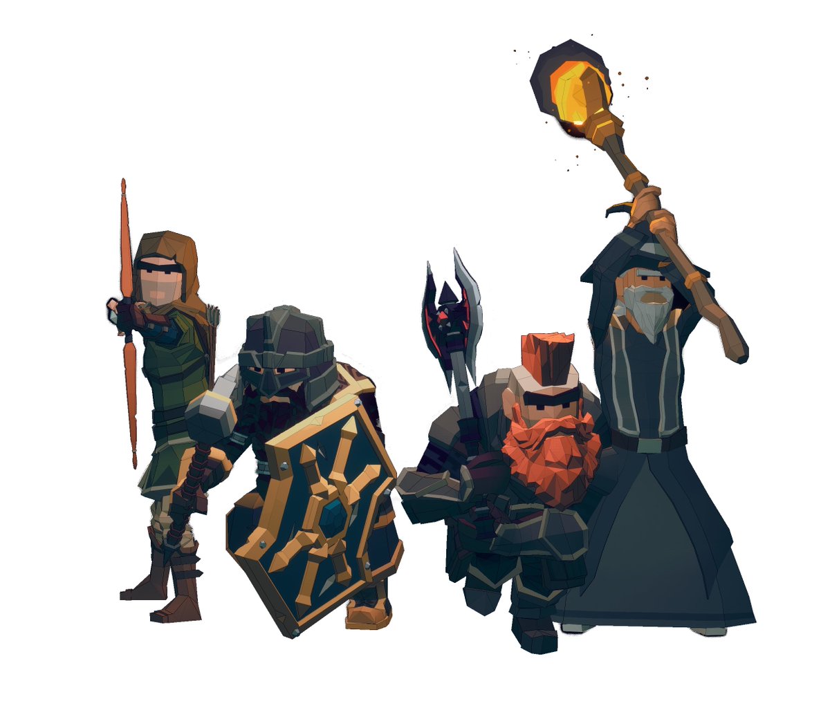 You will embody one of these characters in your next adventure in Through. Each character has their own advantages and disadvantages, so choose carefully! #gamedev #indiedev #multiplayergame #coopgame
