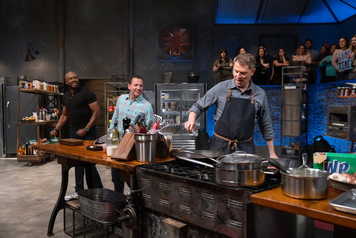 Food Network (@foodnetwork) on Twitter photo Huddle up! 🏈 <a href="/EddieJackson/">Eddie Jackson</a> and @rapsheet are teaming up to try to #BeatBobbyFlay! Can <a href="/bflay/">Bobby Flay</a> score a winning touchdown, or will his competition keep him out of the endzone?
Don't miss it NEXT @ 9|8c 🥊 Huddle up! 🏈 <a href="/EddieJackson/">Eddie Jackson</a> and @rapsheet are teaming up to try to #BeatBobbyFlay! Can <a href="/bflay/">Bobby Flay</a> score a winning touchdown, or will his competition keep him out of the endzone?
Don't miss it NEXT @ 9|8c 🥊