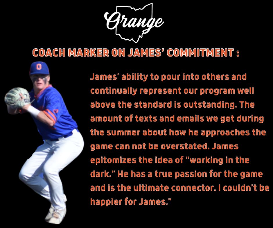Orange Baseball (@oobaseball) on Twitter photo A huge congratulations to our guy <a href="/_JamesWimsatt/">James Wimsatt</a> on his commitment to <a href="/SHGriffBaseball/">Seton Hill Baseball</a> . <a href="/Maz1Nine/">Marc Marizzaldi</a> got a good one!
#OrangeBaseball | #ICCU A huge congratulations to our guy <a href="/_JamesWimsatt/">James Wimsatt</a> on his commitment to <a href="/SHGriffBaseball/">Seton Hill Baseball</a> . <a href="/Maz1Nine/">Marc Marizzaldi</a> got a good one!
#OrangeBaseball | #ICCU