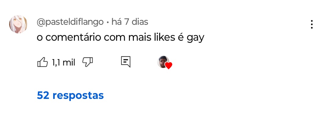 eulyssah's tweet photo. Aonde eu vou tem esse comentário, tá foda🫥 https://t.co/vyWGfhGs7I