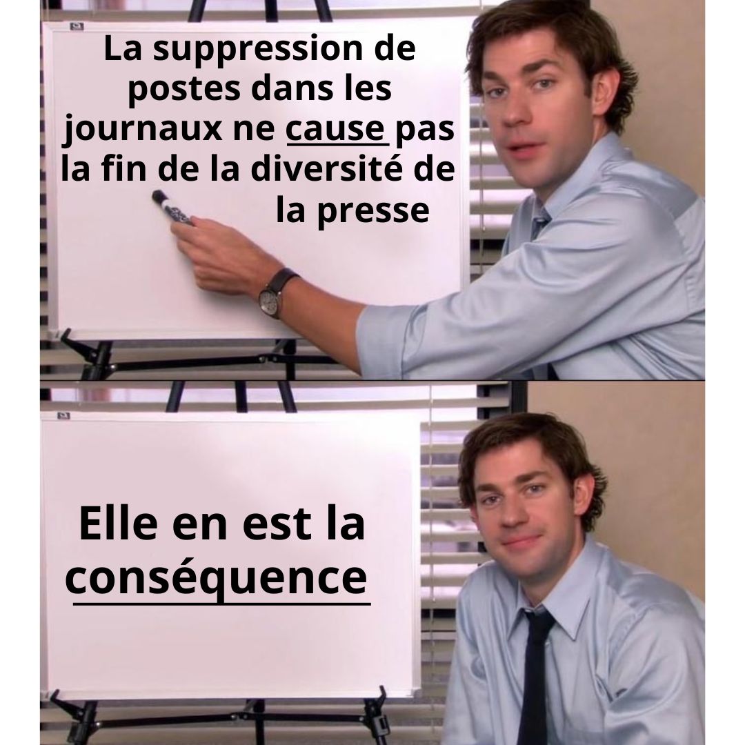 MemesDuLeman's tweet photo. @LMartelli3 @CageJulia A tous ceux pleurent la fin de la diversité médiatique après la suppression de 300 postes chez #tamedia, comprenez une chose: la fin de la diversité est venue lorsque tous les titres ont commencé à dire la même chose. Aujourd'hui, le marché s'adapte. C'est tout. https://t.co/Ho6QiNiynl