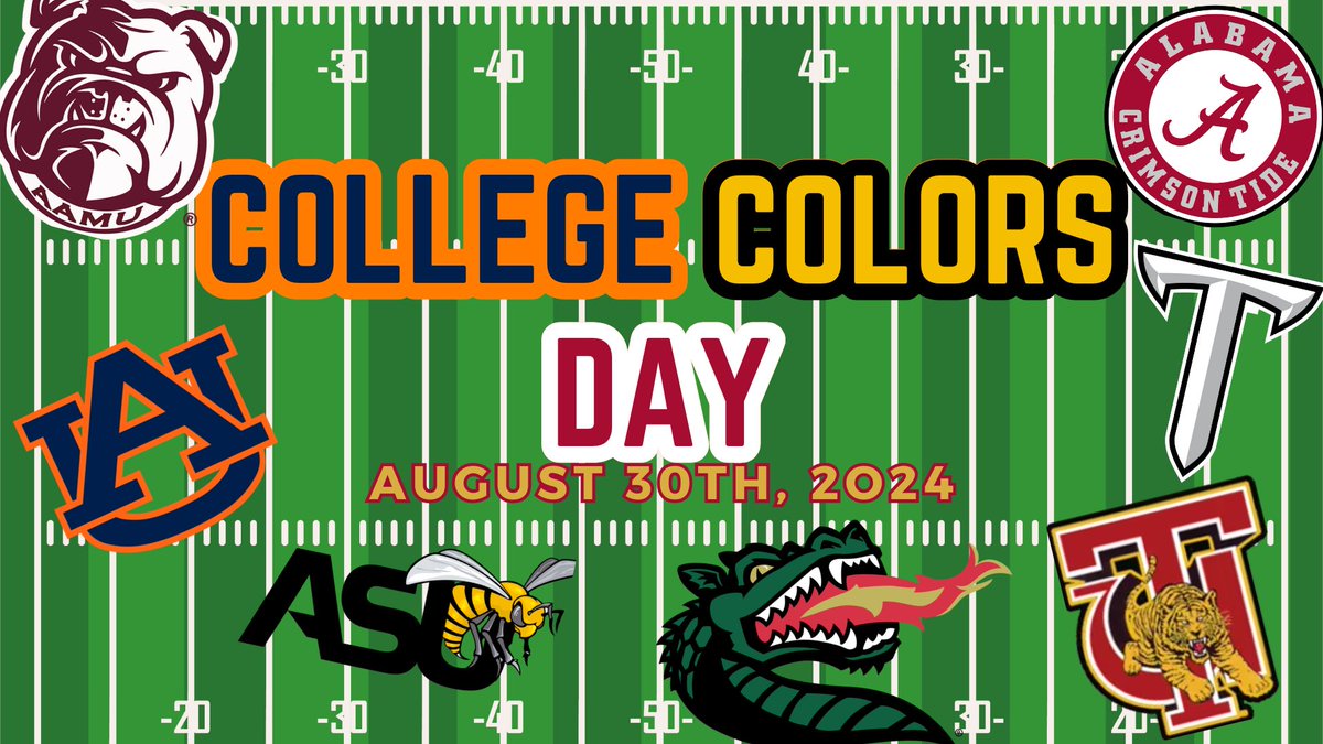 WSGarrettMPS's tweet photo. Tide and Tigers and Hornets…OH MY!! 

Join us and @MPSAL this Friday as we celebrate #CollegeColorsDay 2024! No matter what team it is you pull for, we want to see your BEST college colors!! 

#WeStriveforGreatness | #GatorsOutOfThisWorld https://t.co/Te1DJrj0MW