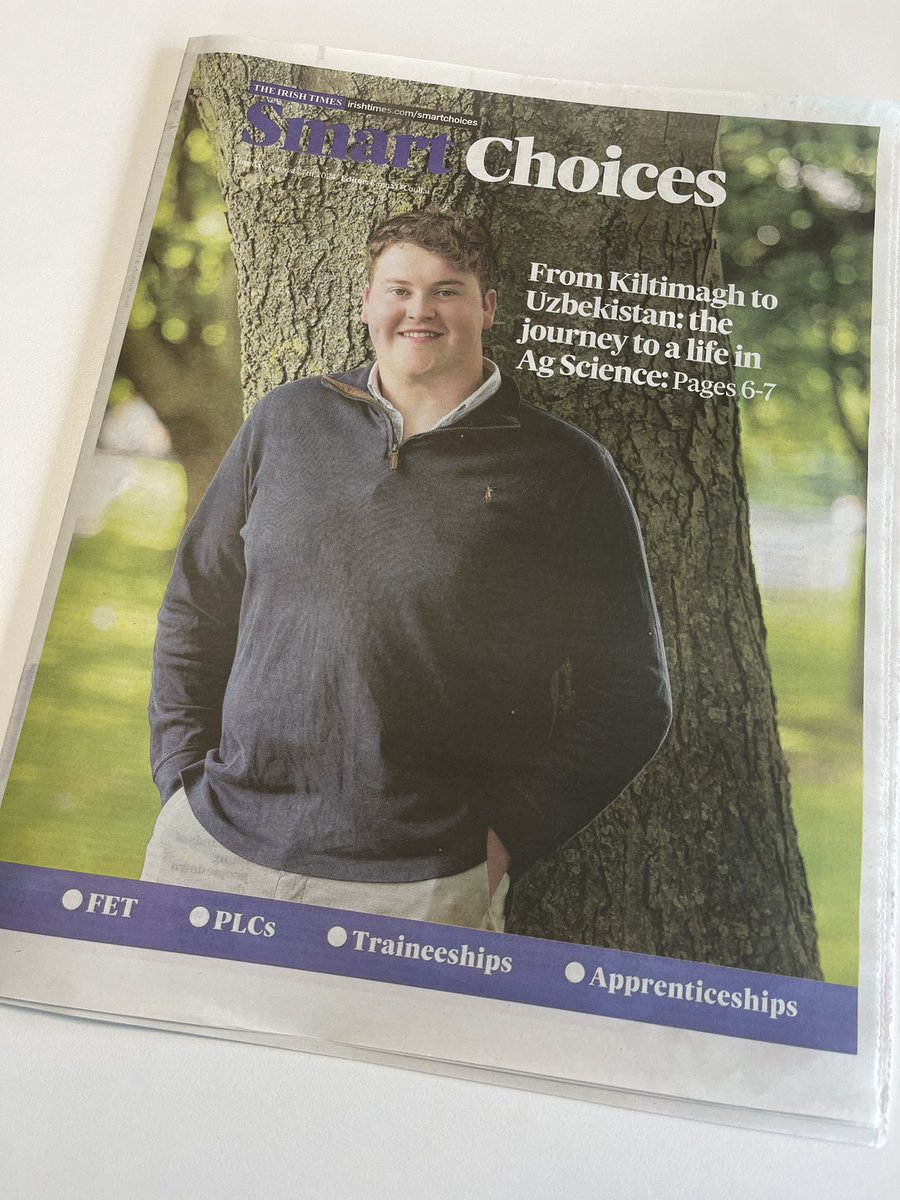 Brilliant to see the <a href="/IrishTimes/">The Irish Times</a> Smart Choices supplement hit the streets today, with loads of info on FET &amp; apprenticeship options for those thinking about their next steps after school - also watch these options come to life at WorldSkills Ireland &amp; Higher Options in a few wks