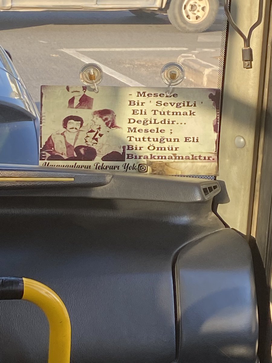 Bugün otobüsde denk geldim