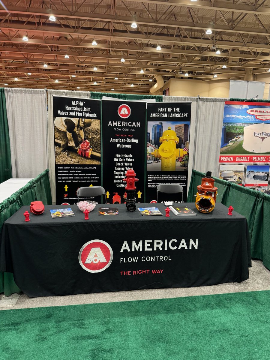 .<a href="/AFCatAMERICAN/">AMERICAN Flow Control</a> is exhibiting this week at the <a href="/KsAWWA/">KsAWWA</a>/<a href="/KansasWEA/">KWEA</a> Joint Conference Aug 27 &amp; 28 in Wichita. Stop by Booth 31 and find out more about #SEPMER, #ALPHA and the other solutions AMERICAN has for your water system. #hydrants #valves #therightway