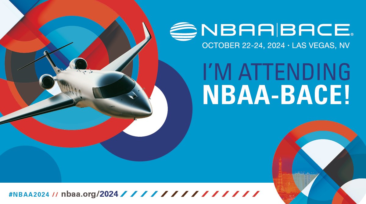 abroom72's tweet photo. Looking forward to #NBAA2024 in Las Vegas, Oct. 22-24! Who’s coming? Let’s connect and discuss how we can shape the future of business aviation — register at https://t.co/hulkLJHuOa https://t.co/Z36flOfl46