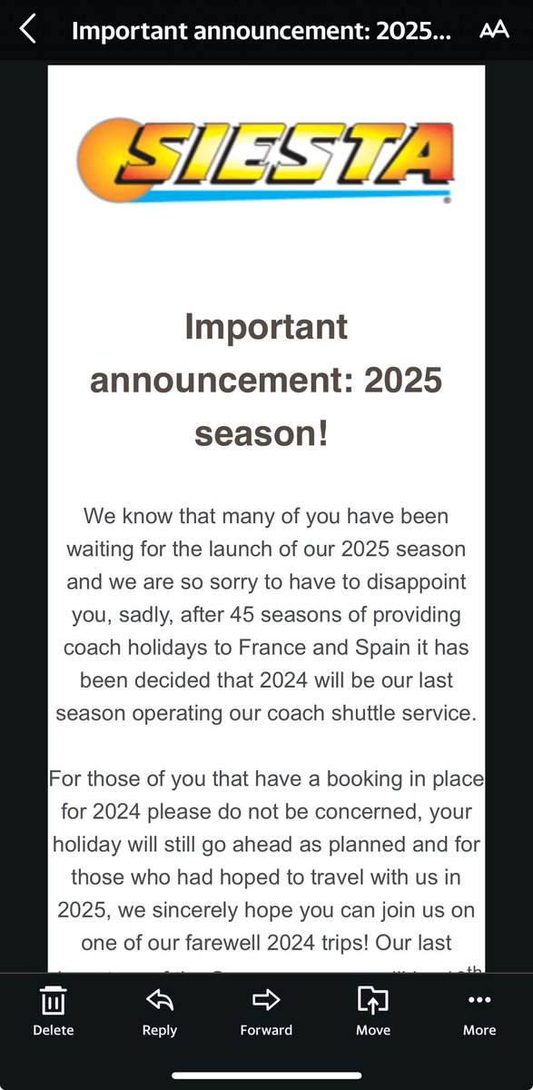End of an era, some fantastic memories growing up on family holidays to #Salou with <a href="/SiestaHolidays/">Siesta Holidays</a> holiday always started at Middlesbrough, good luck to all staff ❤️