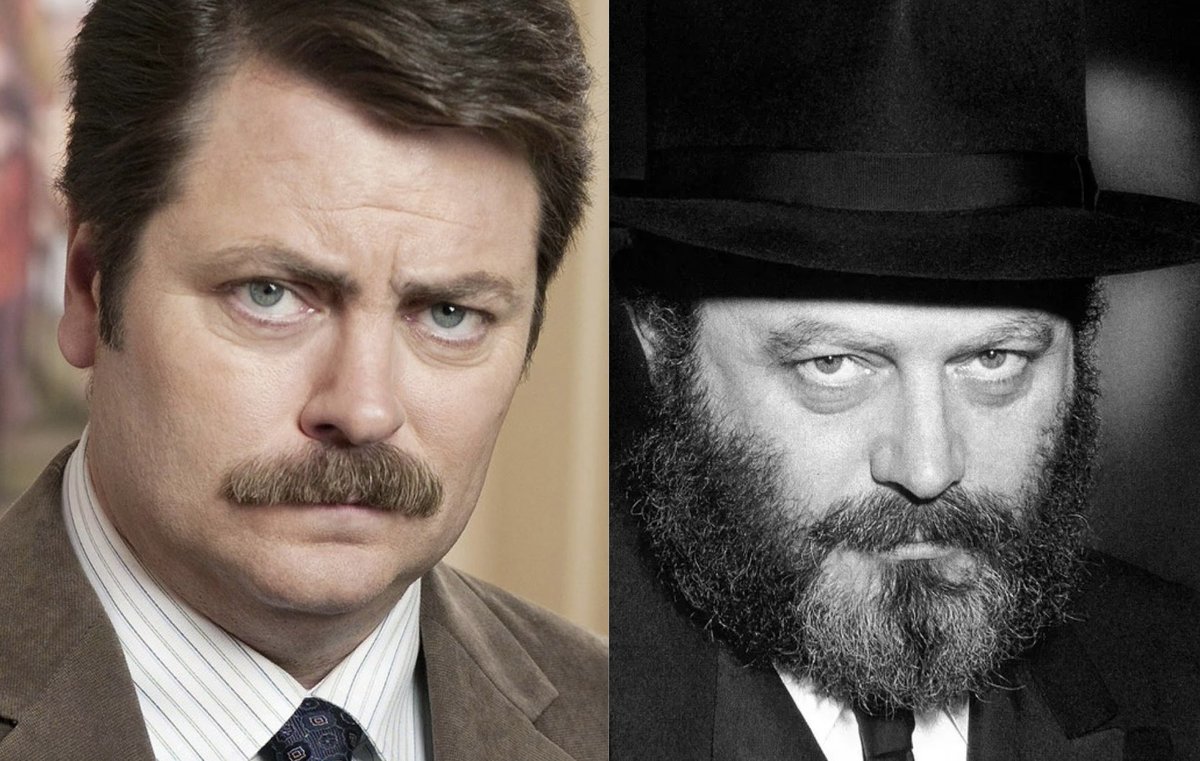 BinyaminZahav's tweet photo. Why is there not a biographical movie on the life of Rebbe Menachem Schneerson with Nick Offerman as the Rebbe???
#Rebbe #JTwitter #JewishTwitter https://t.co/bKsVARXpsF