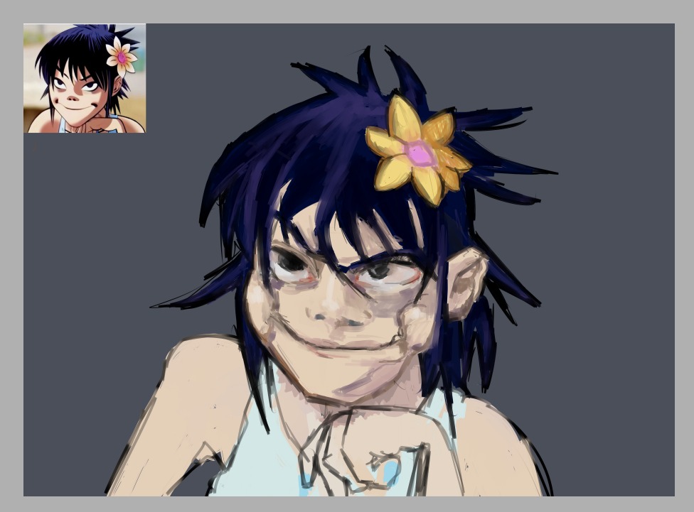 Snat87644721's tweet photo. I didn't make fan art a thousand years ago haha.
Made me want to make a small noodle one
#ArtistOnTwitter #ArtistOnX #Digitalart #Facedraw #Artmoots #Artshare #ShadowsArt #Artwork #drawinglook #art #coloart #Color #Digitiacolor #ConcepArt #Gorillaz #FanArtGorilliza #noddle https://t.co/8fQfIHcGok