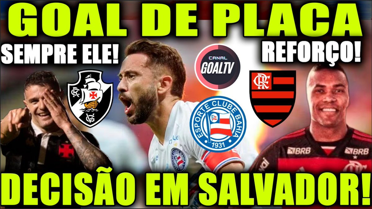ESTAMOS AO VIVO COM GOAL DE PLACA NO @GOALTVBR!

TUDO SOBRE #FLAMENGO #BAHIA #BOTAFOGO #CAMPEONATOBRASILEIRO2024 #FORTALEZA #FUTEBOL #VEGETTI #ALEXSANDRO #CARLOSALCARAZ 

LINK: youtube.com/live/dSXc_ObwR…