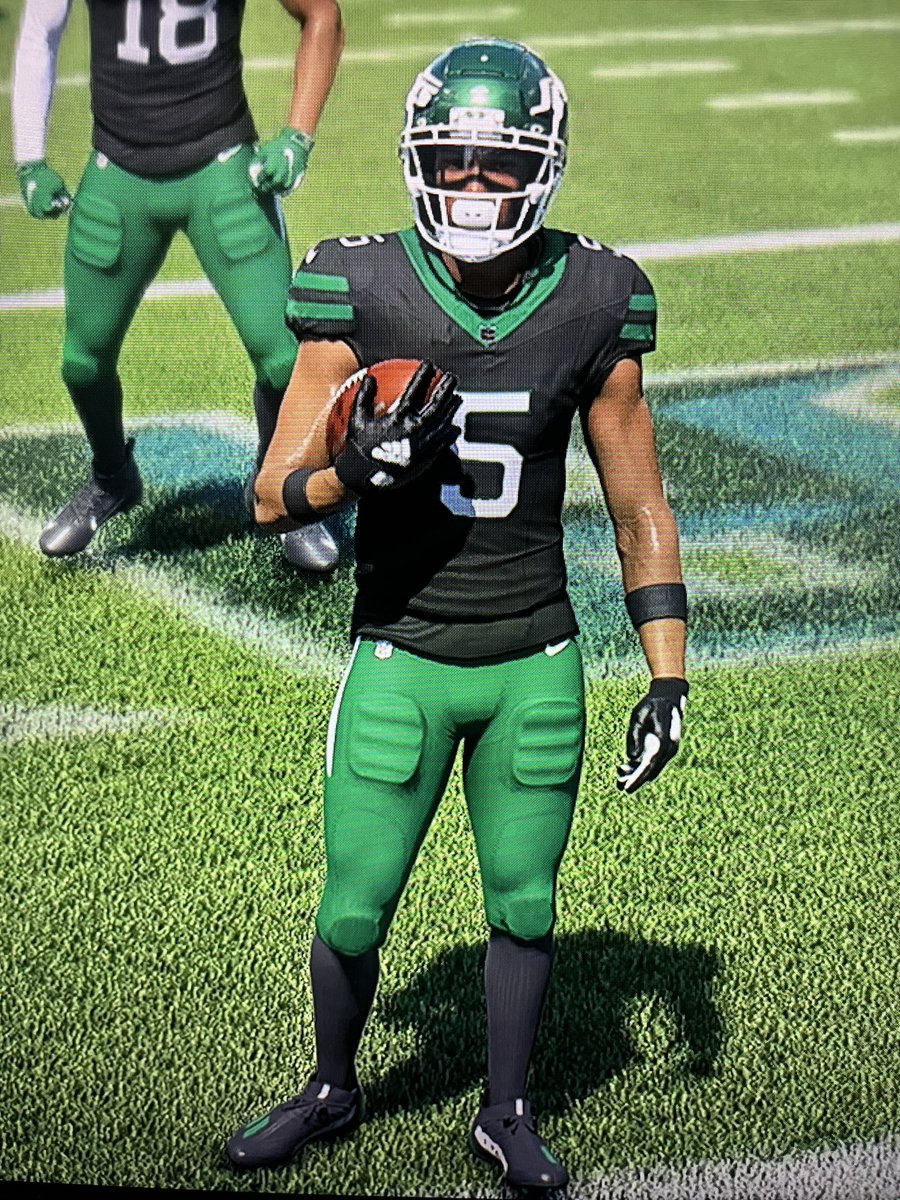 NYnickC's tweet photo. My custom @EAMaddenNFL NY Jets Uni’s…Just saying @nyjets, make it happen! https://t.co/cmK4NpouXu