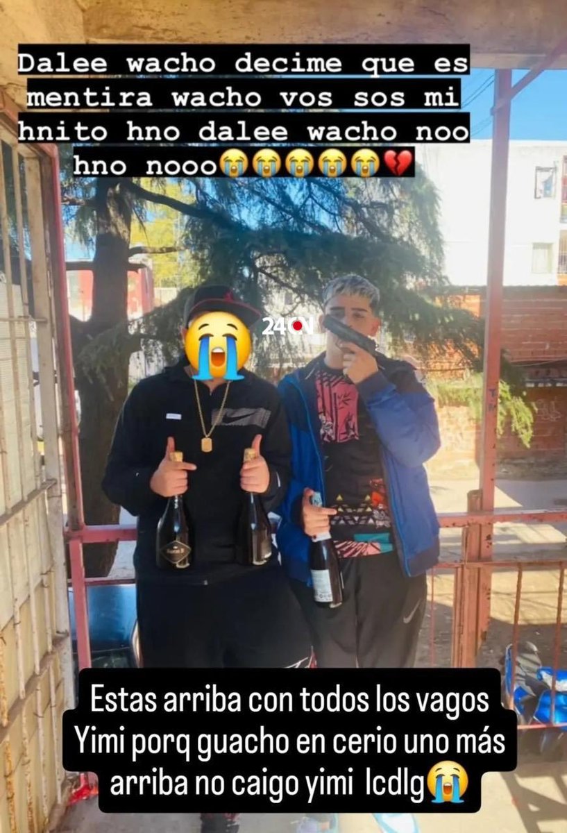 Un chorro de 17 años quiso robarle a un matrimonio y murió en un tiroteo con la policía
Los otros marrones que roban con el subieron historias llorándolo 
Uno menos y faltan los amigos