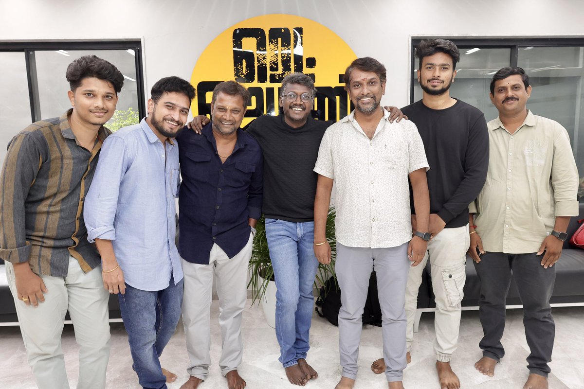 teamaimpr's tweet photo. Happy Faces of #TeamAlM with Director @mari_selvaraj Sir

We cherish every moment we worked for #Vaazhai Sir, Thanks for the opportunity @mari_selvaraj Sir

Thanks to @disneyplusHSTam 
@RedGiantMovies_ @fmpp_films https://t.co/34aHLk8X6j