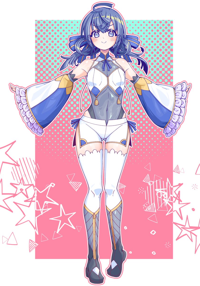 「色々練習も兼ねて前も描いたオリキャラ 背面しっかり描いたの初めて デザインやらデ」|スケアクロウのイラスト