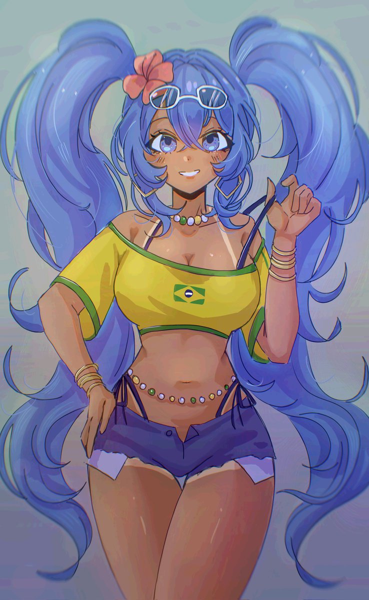 MeiMeichk's tweet photo. Brazilian Hatsune Miku🇧🇷 
#brazilianmiku  #初音ミク #HatsuneMiku https://t.co/4UzUAvOKgK