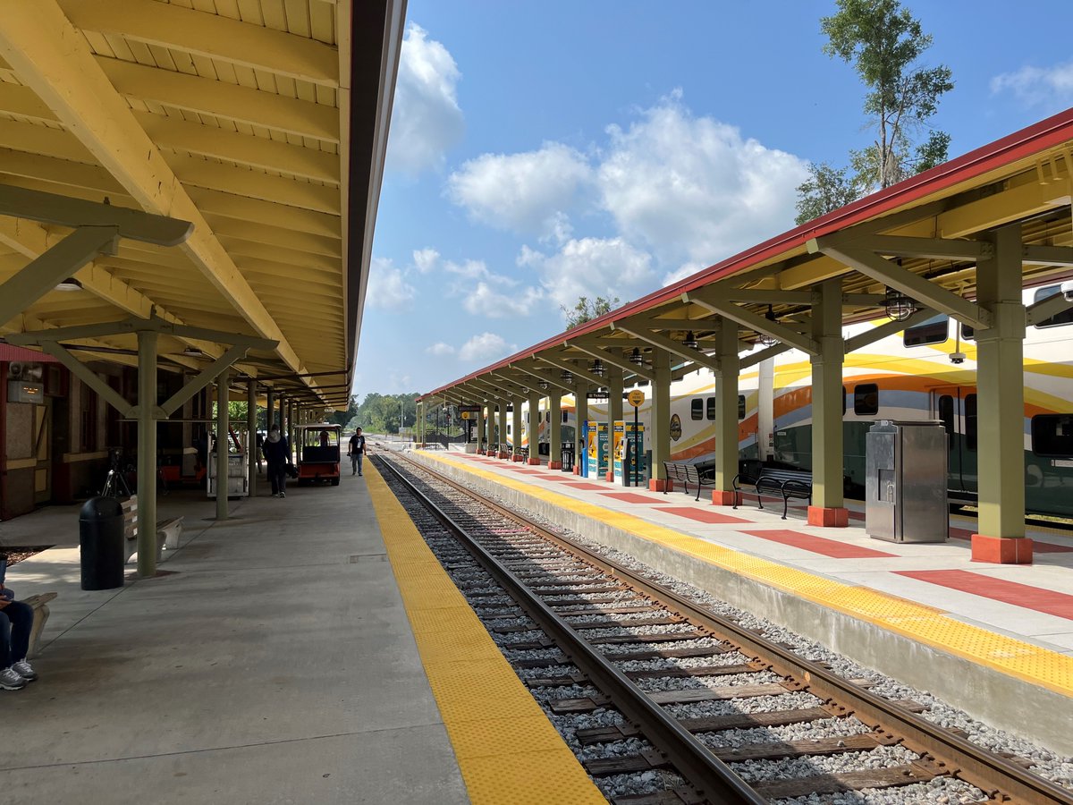 SunRail, Central Florida's commuter #rail service, held a grand opening of the DeLand Station! We provided #transportation, site/civil #engineering, and #architecture services in support of the station’s parking area, landscaping, and train platform. <a href="/RideSunRail/">SunRail</a>