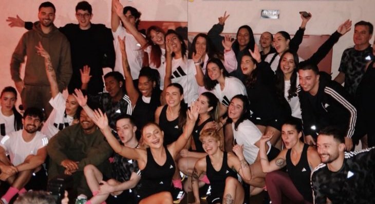 acesssojadre's tweet photo. Uma parceria duradoura e um evento cheio de estilo: Jade e @adidasbrasil, celebrando o lançamento da campanha global do UltraBoost 5 com amigos especiais. ❤️‍🔥🥰 https://t.co/zD1143mT4h