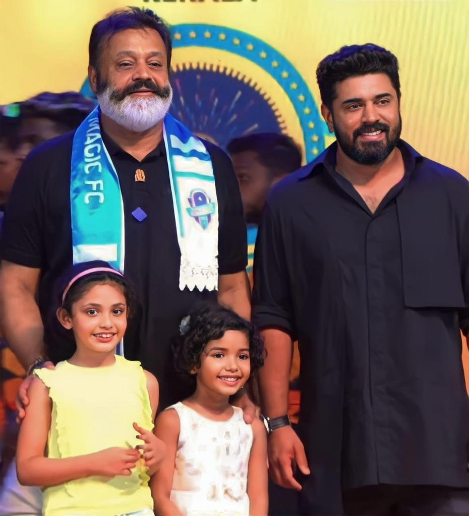 itzak2010's tweet photo. Nivinpauly &amp; SG Latest 😍♥️ at Thrissur Magic FC launch

#Nivinpauly @NivinOfficial https://t.co/KFNaBuGZTG