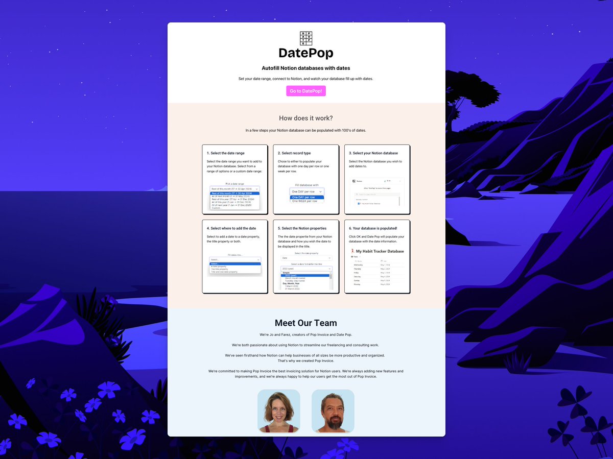 Do you like our new landing page?

popinvoice.com/datepop