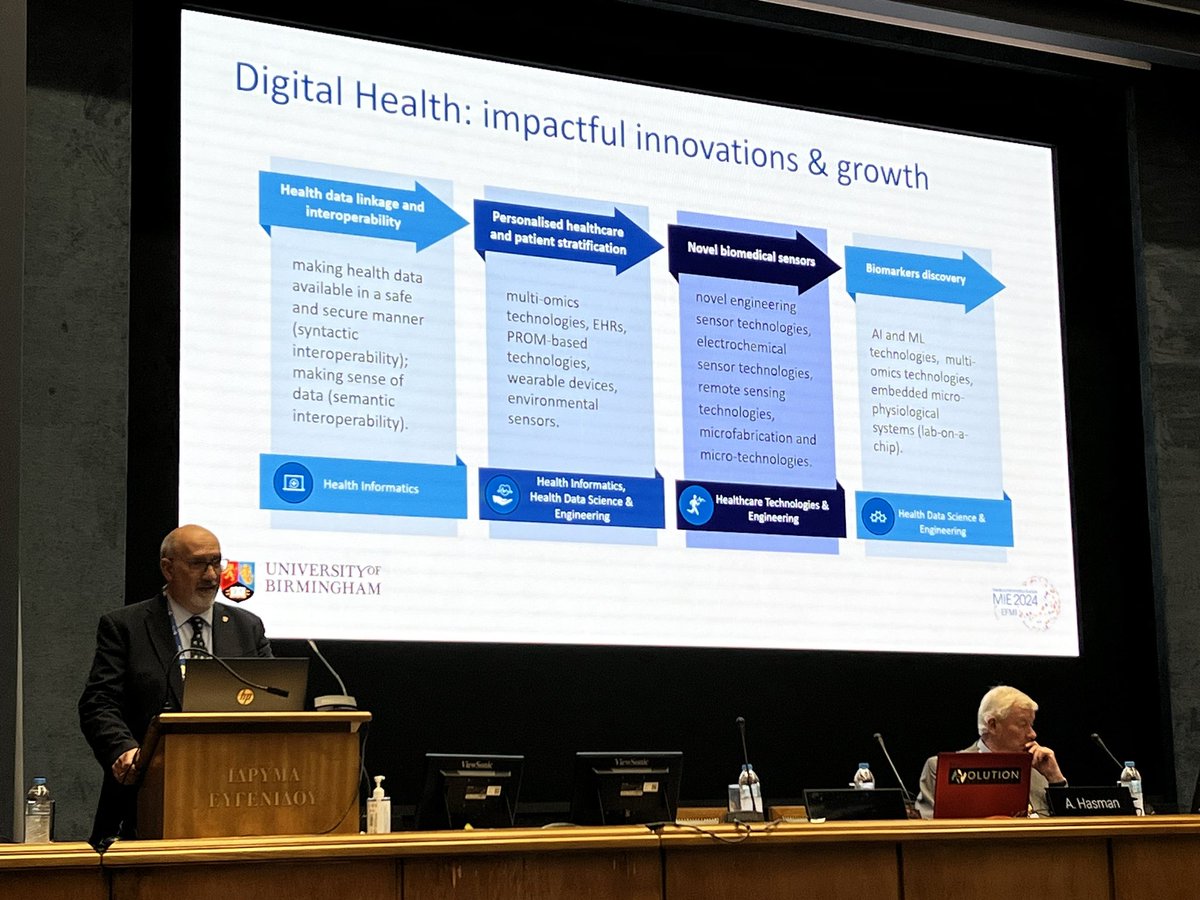 vidiemme's tweet photo. @TheoArvanitis Keynote at #MIE2024, Athens #digitalhealth https://t.co/facANshfTo