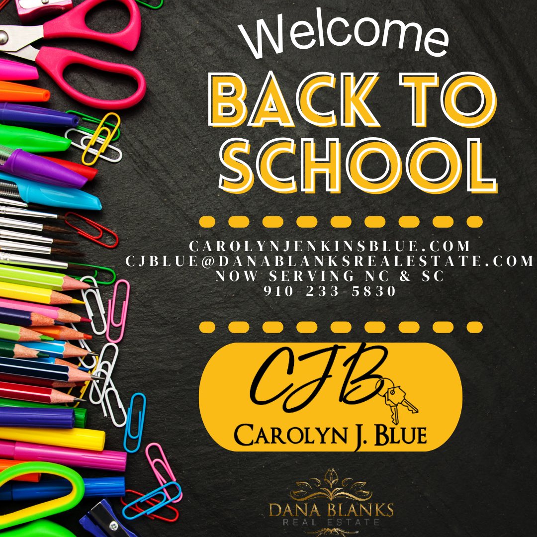 Embrace_It_Now's tweet photo. May all of our students and staff have a safe and great year!

Contact Us At:
.
@carolynjenkinsblue
@danablanksrealestate
.
(910) 233-5830
.
https://t.co/mJv6W9HQkv

#ncrealestate #screalestate #residential #commercial 
#carolynjblue #carolynjenkinsblue #danablanksrealestate https://t.co/Pe95DQqlpi