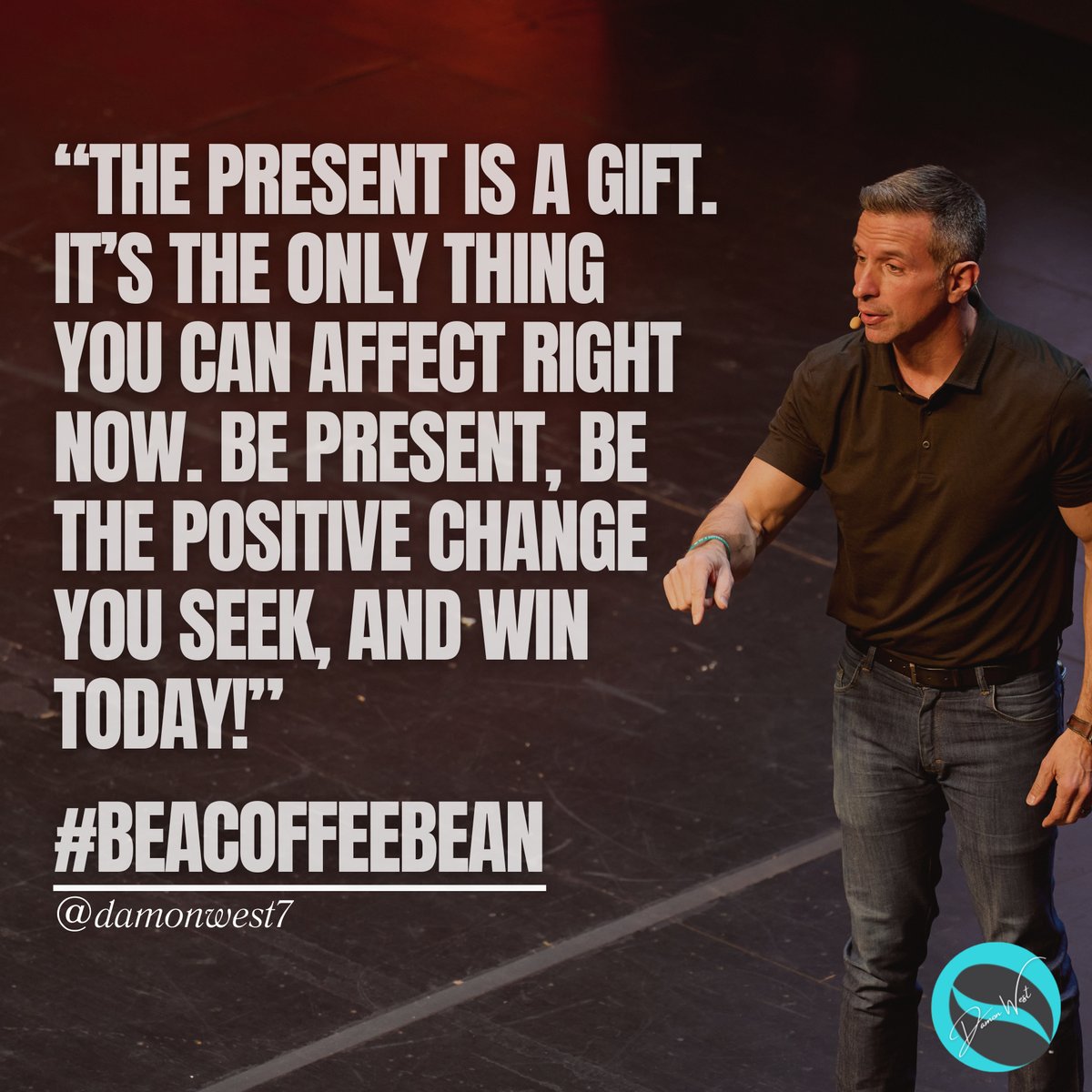 What are you prepared to do today to achieve your goals? You can affect what you do right now and that is it!

#BeACoffeeBean #motivation #KeynoteSpeaker