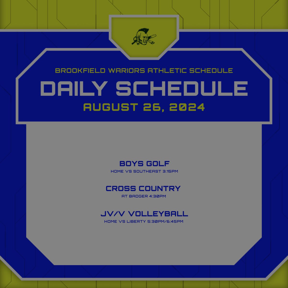 Brookfield Warriors (@bfieldwarriorad) on Twitter photo 