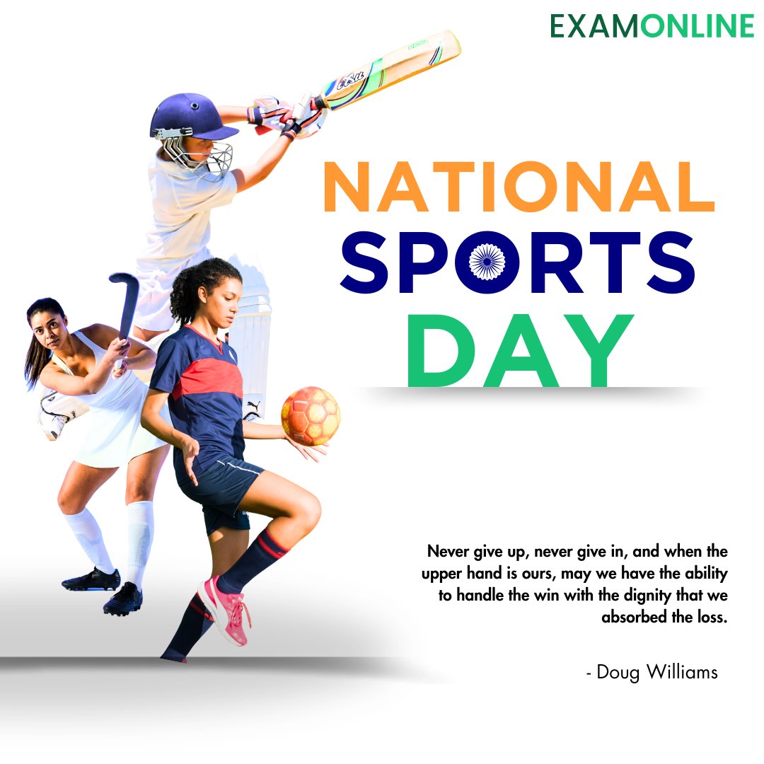 Honoring the relentless spirit of our athletes who inspire us to break barriers and achieve greatness. Let’s channel their energy to reach new heights together! 🌍💪 #NationalSportsDay #Inspiration #BreakingBarriers