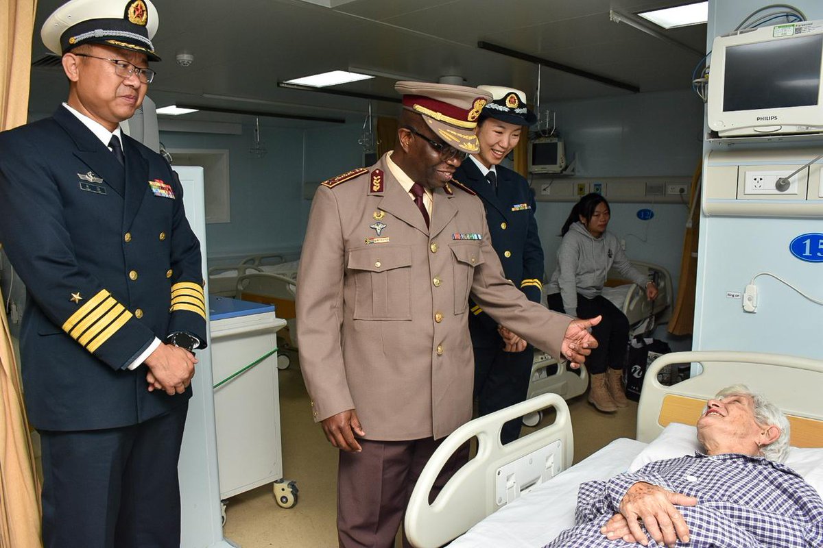 SANDF_ZA's tweet photo. Part 02 || During the penultimate "Mission Harmony," the #SAMilitaryHealthServices, led by the Surgeon General of the #SANDF, Lt Gen (Dr) N.P. Maphaha, in collaboration with the Chinese medical team aboard the Daishan Dao ship, hosted several distinguished guests.
@Defence_ZA https://t.co/IQRyeSXXO9