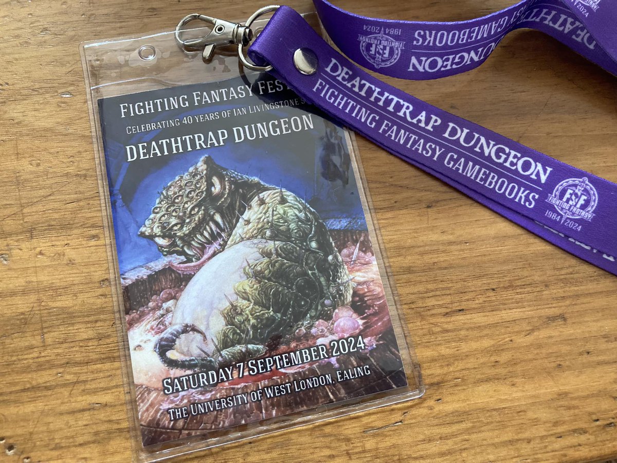 fightingfantasy's tweet photo. There are just 11 days to go until Fighting Fantasy Fest 5. Will you be one of the last people to grab a ticket before they sell out? #FFFest5 #fightingfantasy #gamebooks
https://t.co/qU1VILLWNB https://t.co/8Xie6BcqKk