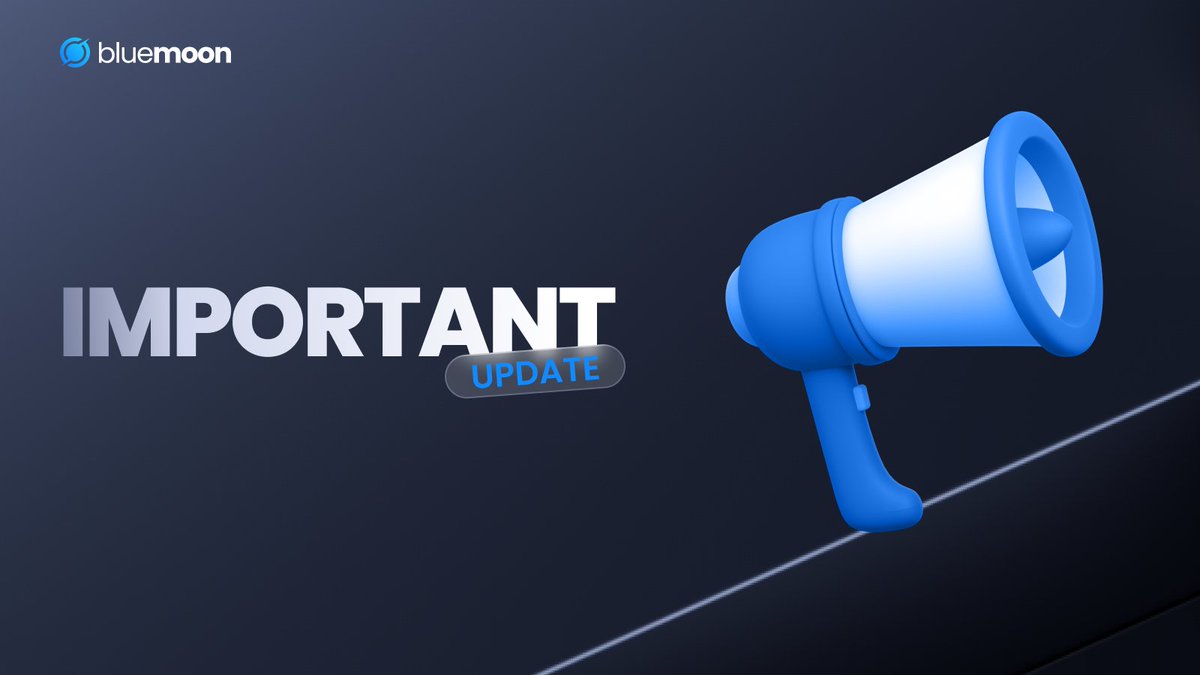 📢Big updates for Bluemoon!

We're moving to the TON Network, Mooncoin beta testing is launching soon, and more.
Head over to our Telegram for the full update 👇
t.me/BluemoonMetave…

#bluemoon #bluemoongaming #mooncoin #gamefi #TONnetwork #betatesting #telegramminiapp #web3