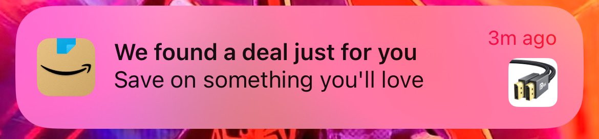 groble's tweet image. Really Amazon??? Displayport cables? Something I would Love?