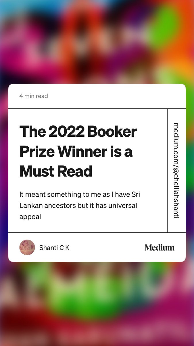 bookjtinyisland's tweet photo. “The 2022 Booker Prize Winner is a Must Read” by Shanti C K
https://t.co/TXEbw5J6ho https://t.co/9u1jLEovCn