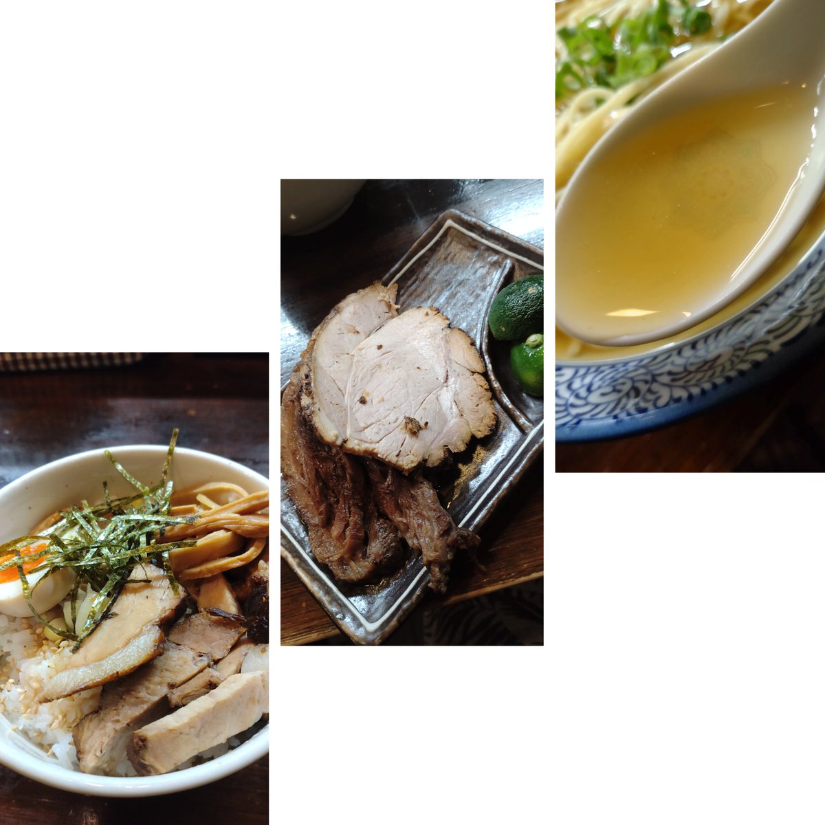 gingaeiyoudense's tweet photo. #麺座かたぶつ

50 食限定
「すだちひやかけ牛たんの山椒しぐれ煮添え」  かたぶつ丼

焼きあごの香ばしくも上品な白出汁スープに噛み応えの有る麺が素晴らしい👏
敢えてスライスしない神山すだちを絞れば更に絶品🌟🌟🌟
牛たんが柔らか過ぎてご飯に合う味付で白ご飯にすべきだった😋🍴🙏🏻 https://t.co/ztZmgDKe0j