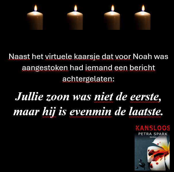 🕵️‍♀️ Wat zou jij doen als je zo'n bericht zou ontvangen? Laat het me weten in de reacties! 👉standaardboekhandel.be/p/kansloos-978…
#misdaadroman #thriller #spannendeboekentip #KANSLOOS #boekpromotie