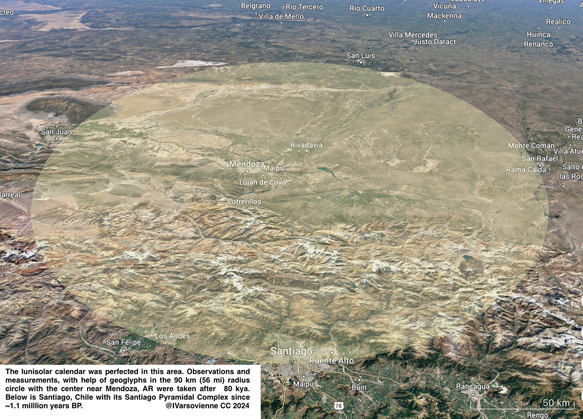 IVarsovienne's tweet photo. @monidipadey @punarutthana @BattaKashmiri @IndiaTales7 We've used #paradigmatic #syntagmatic analysis #googleEarth to locate the #Adiyogi #geoglyphic landscape; greater scale perhaps allows one to see better details (near #SanMartin; the center is located ~ 21 km south of #Mendoza, #Argentina). #Vrishni #Krishna #Govinda #Pashupati https://t.co/G43lTPEwE4