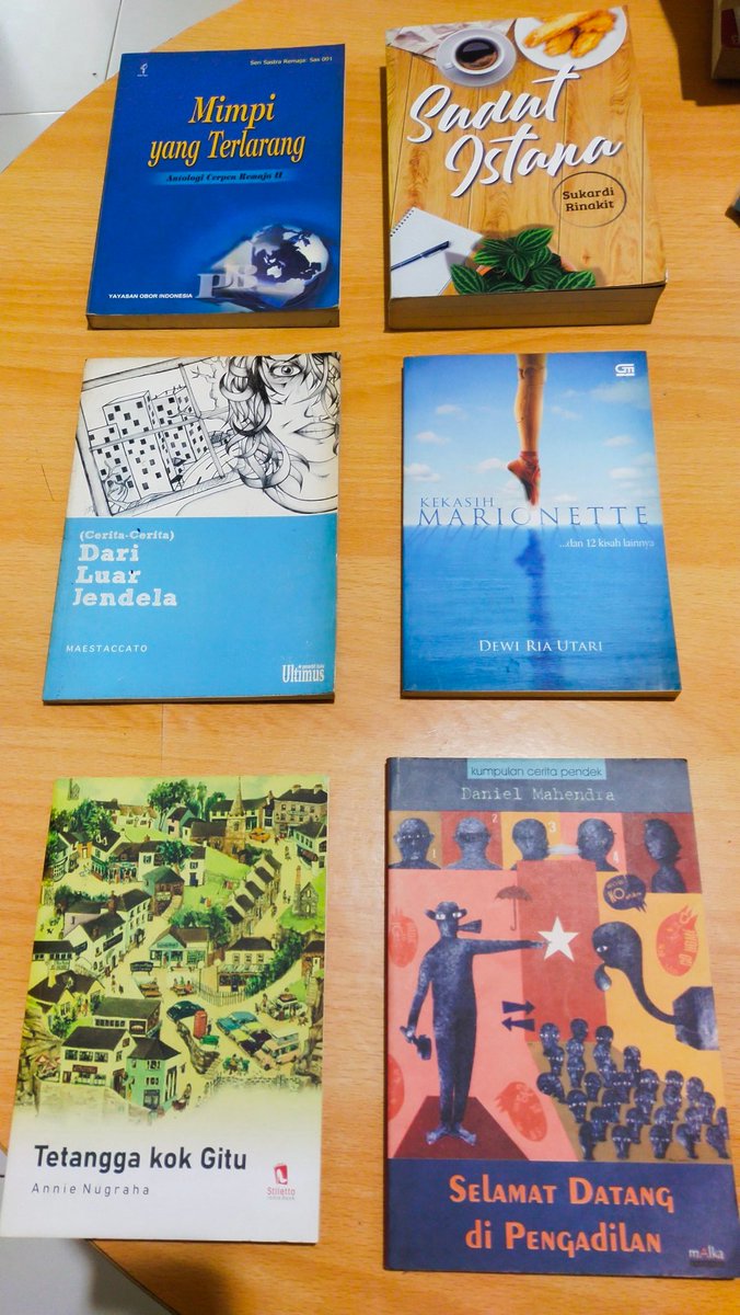 Malam teman-teman. Saya menyediakan buku-buku second yang siap diadopsi ya 🥳
Tekan tombol RT biar buku-buku ini sampai ke yang membutuhkan ya. Makasih 🥰