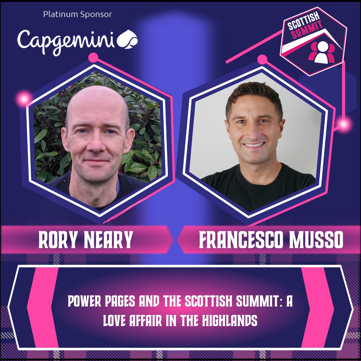 scottishsummit's tweet photo. Speaker Announcement! 🚀

Delighted to welcome @AzureRory and @crmbizcoach to #ScottishSummit2024 at @PandJLive in #Aberdeen for a session on "Power Pages and the Scottish Summit: A love affair in the highlands".

Please find information below 🔦 

Did you know that the Scottish Summit front end is delivered using Power Pages? Yes - cool or what! 
You've all tasted the product🍕 and now we're letting you into the kitchen🧑‍🍳👩‍🍳

In this session we'll cover the following:
 
✅Dataverse tables and how they underpin the pages on the site
✅Permissions and which you only get to see YOUR information even though you don't have a Dataverse license
✅Branding and styling and how this is kept in a simple fashion
✅User journeys and how you buy your tickets for the event
✅Speakers and how we manage the sessions WITHOUT using sessionize

We'll also cover the challenges faced when putting this together and the things we had to do in order to create a great user experience for everyone.

This is an action-packed demo heavy session with Franco Musso steering the ship and Rory Neary on hand to translate for the non-techies out there.

Join Rory and Francesco on the #PowerPlatformTrack and register for your FREE ticket - 
https://t.co/jZvIUrtD0y

#ScottishSummit24Speaker #TechCommunity #MicrosoftCommunity #PowerPlatform #Dynamics365 #MicrosoftTech #Technology #CommunityRocks #Microsoft #AI
