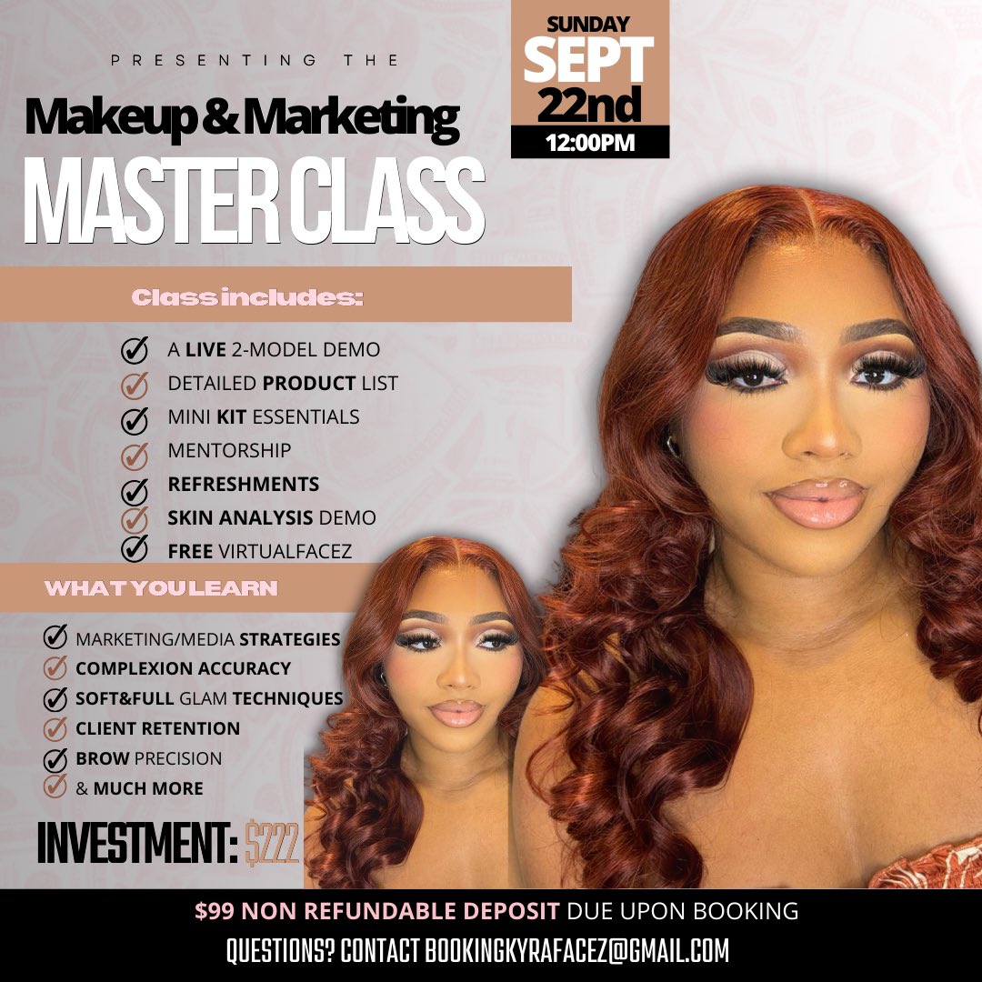 _OnTheSUNNYSide's tweet photo. Everybody been asking me when I’m doing a class . Now I’m doing one and I better see everyone there 🙃 https://t.co/IYfqlPvWj8