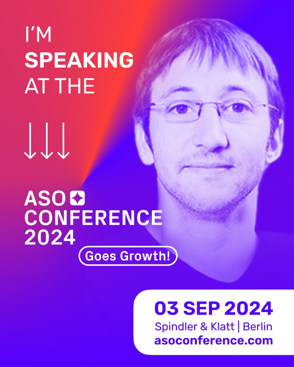 Thomasbcn (@thomasbcn) on Twitter photo I'm attending less app industry events this year, but I didn't want to miss the <a href="/ASOConference/">ASO Conference</a> ("goes growth") next week in Berlin!
Old friends, fresh content and new tshirt of course :)
See you there? I'm attending less app industry events this year, but I didn't want to miss the <a href="/ASOConference/">ASO Conference</a> ("goes growth") next week in Berlin!
Old friends, fresh content and new tshirt of course :)
See you there?