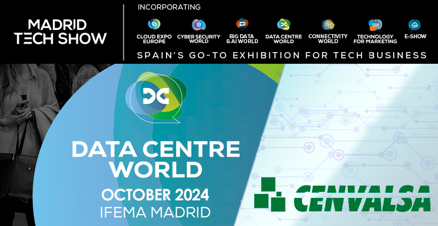 cenvalsa's tweet image. ¡Reserva el día! Del 16 al 17 de octubre, #CENVALSA estará en #DataCentreWorld 2024, la feria sobre soluciones para data centers y que se celebra en @IFEMA y que es una de las siete ferias que conformarán @MadridTechShow.