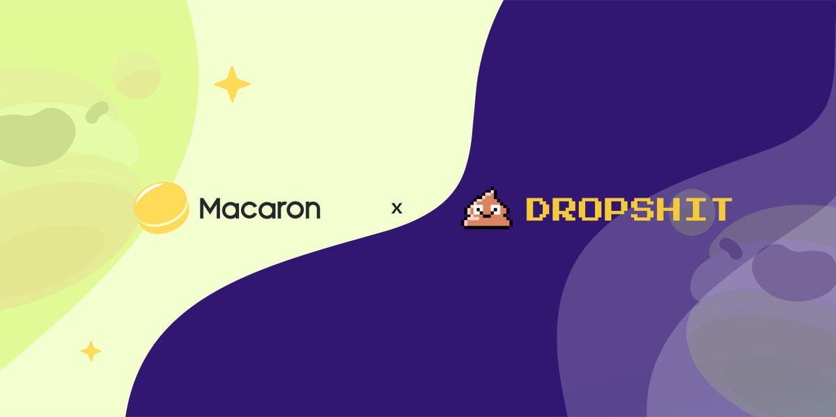 macarondex's tweet photo. Macaron & Dropshit be friend! 🫂 @Drop_shit_game 

Together, we will make Bitcoin fun again. 🏎️